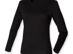 Tee-shirt stretch femme manches longues
