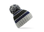 Bonnet rayé avec pompon