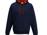 Sweat capuche contrastée