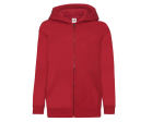 Sweat capuche grand zip enfant