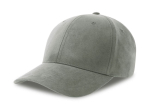 Casquette 6 pans mid visor faux suède