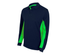 Polo bicolore manches longues
