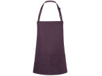 Tablier à bavette court avec boucle et poche