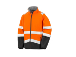 Veste softshell de travail haute visibilité