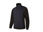 Sweat bicolore col zippé
