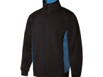Sweat bicolore col zippé