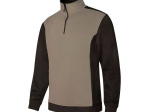 Sweat bicolore col zippé