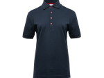 Polo femme boutons contrastés
