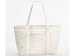Grand sac shopping rayé