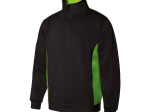 Sweat bicolore col zippé