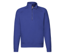 Sweat manches raglan col zippé