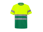 T-shirt technique bicolore haute visibilité