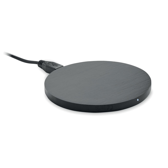 RUNDO + - Chargeur sans fil rond bambou thumb