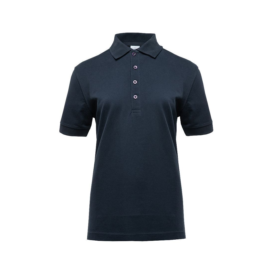 Polo femme boutons contrastés