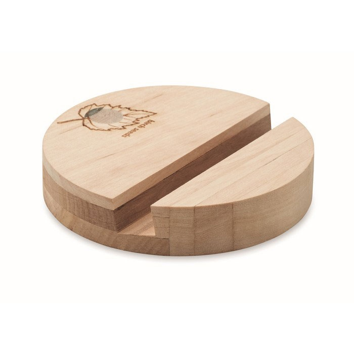 GROW ROUND STAND - Support de téléphone en bouleau thumb