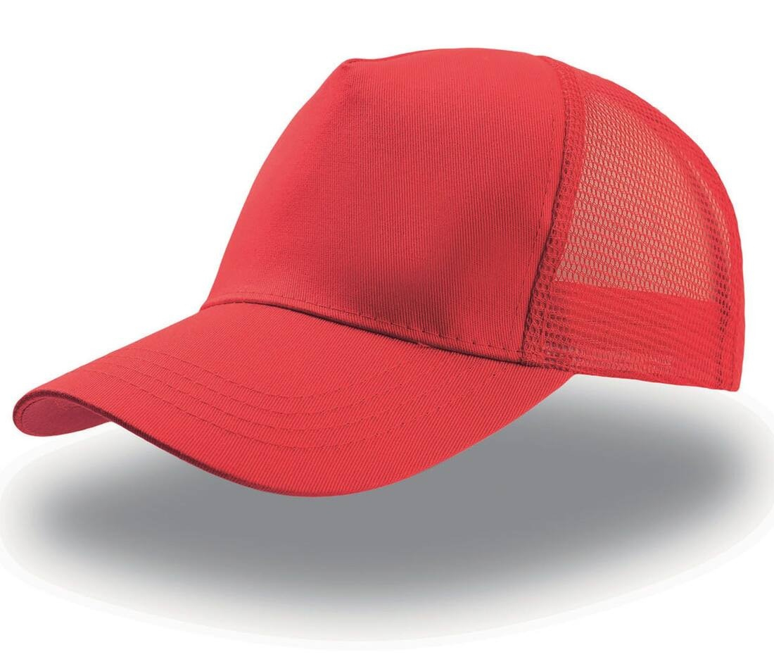 Casquette 5 pans style trucker en coton