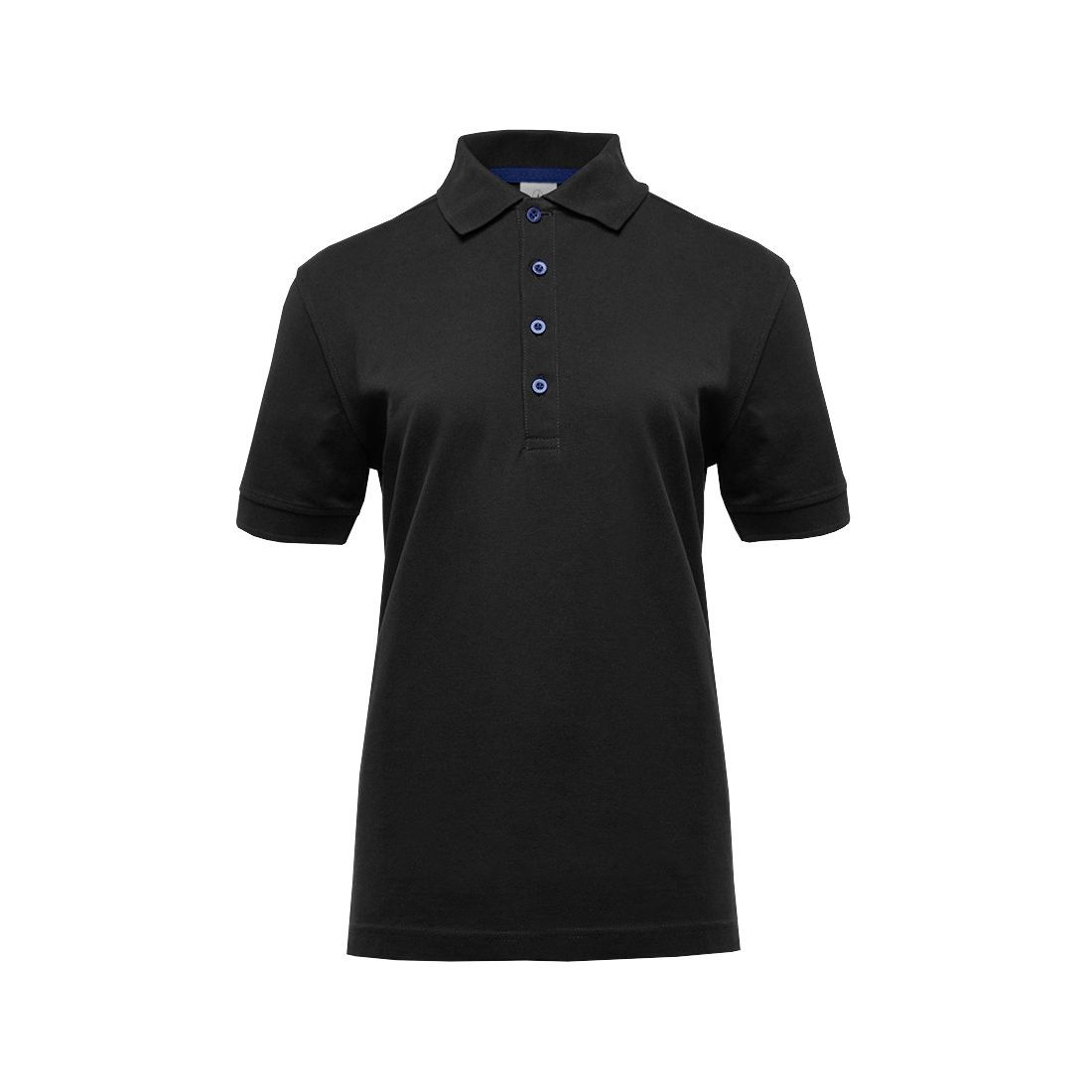 Polo femme boutons contrastés