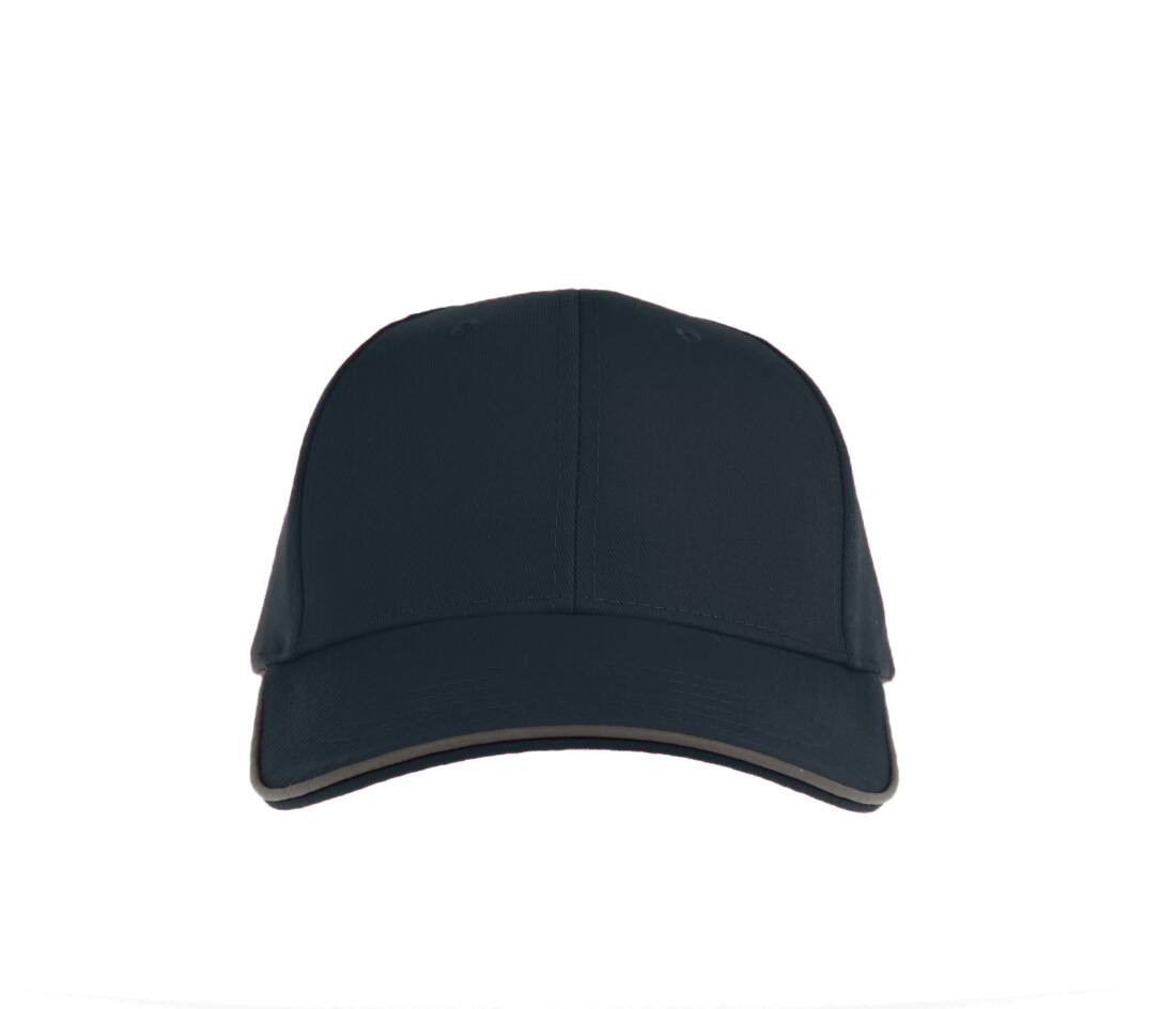 Casquette 6 pans liseré réfléchissant