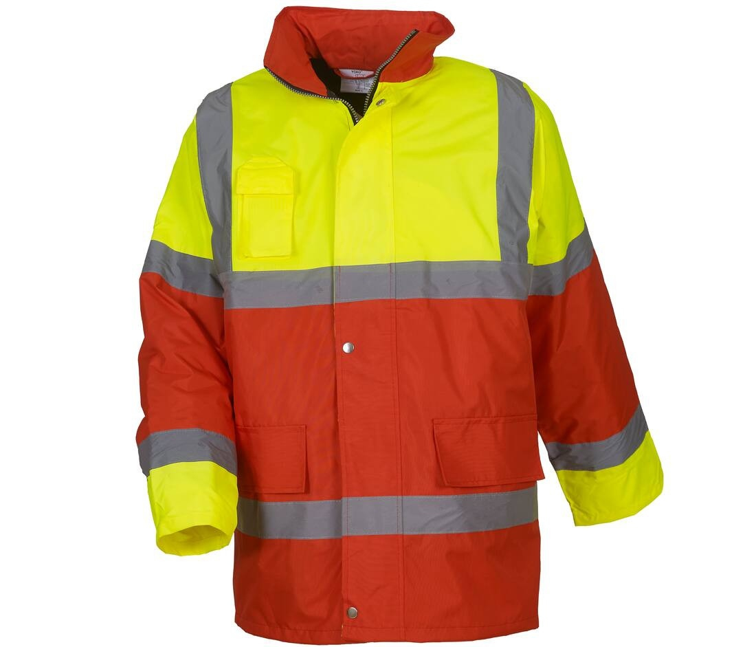 Parka contrastée haute visibilité