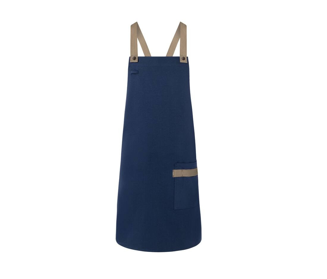 Tablier à bavette urban-look avec bretelles croisées et poche