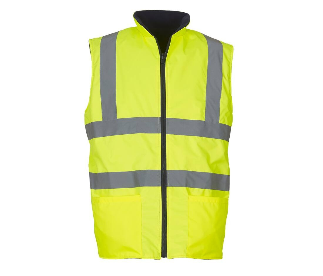 Bodywarmer réversible haute visibilité
