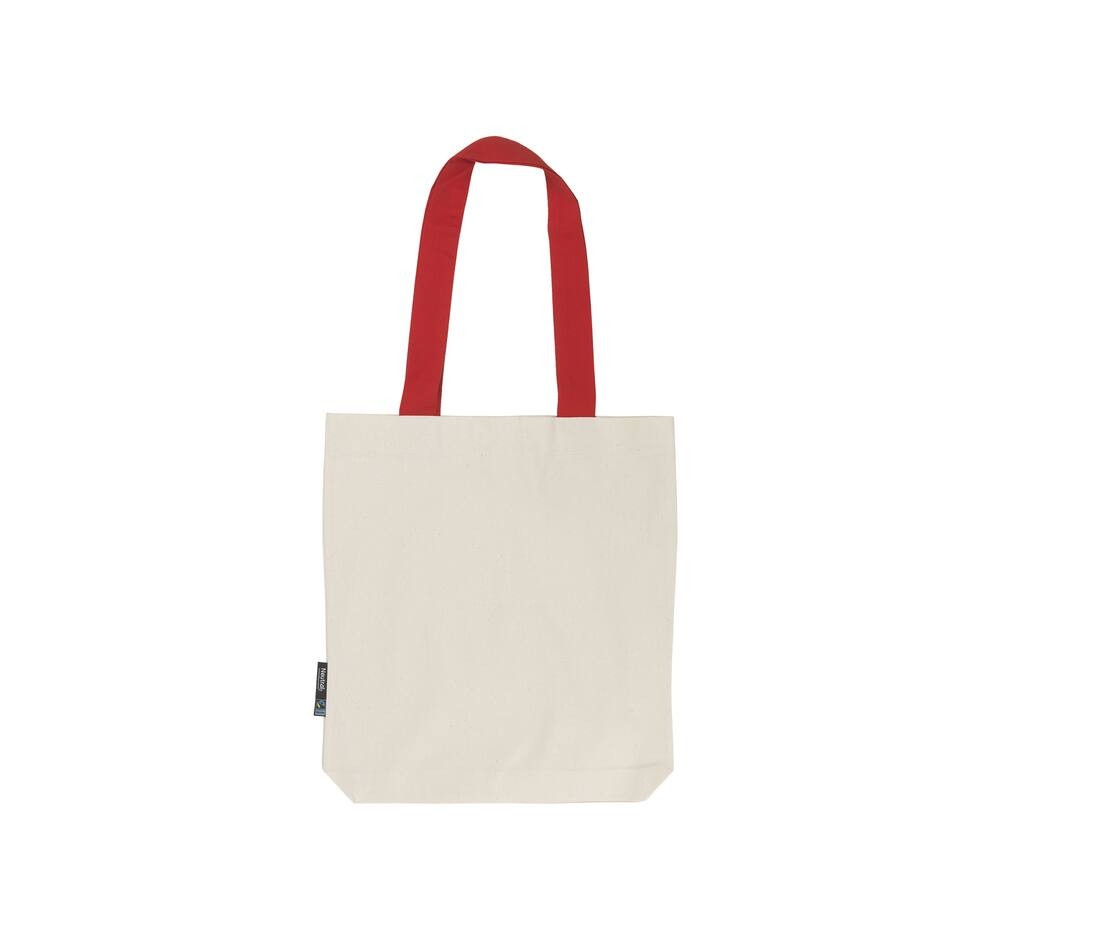 Sac shopping anses contrastées