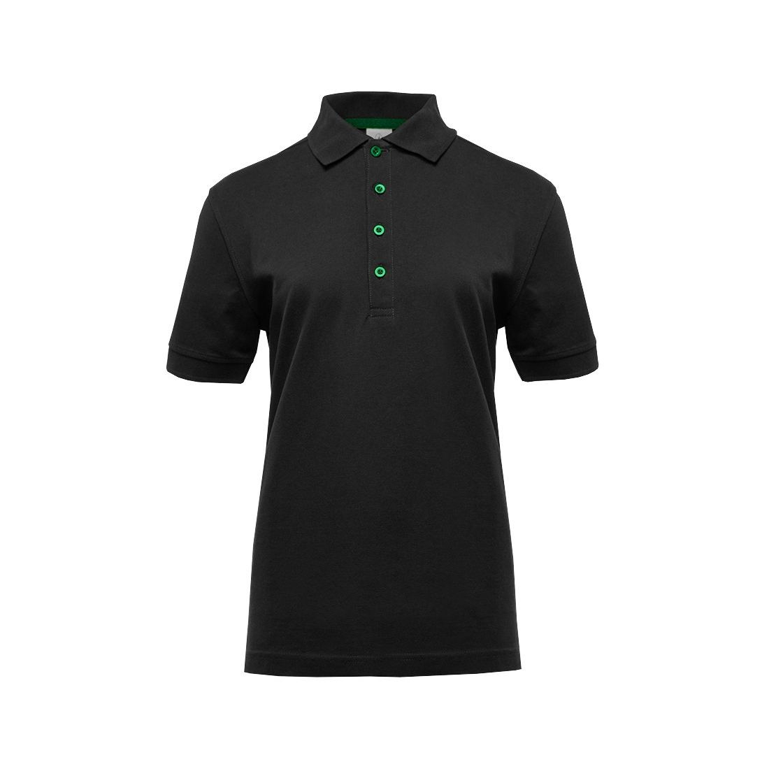 Polo femme boutons contrastés