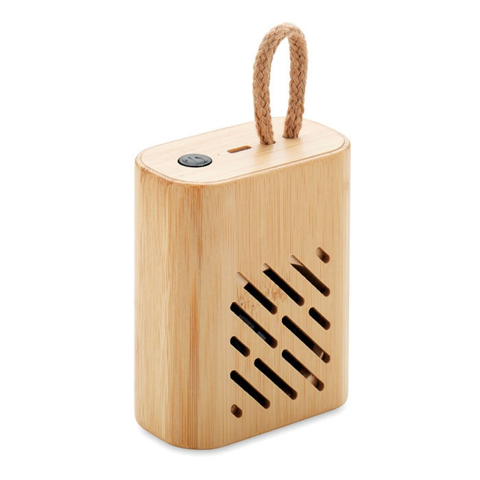 REY - Haut-parleur sans fil bambou 3W thumb