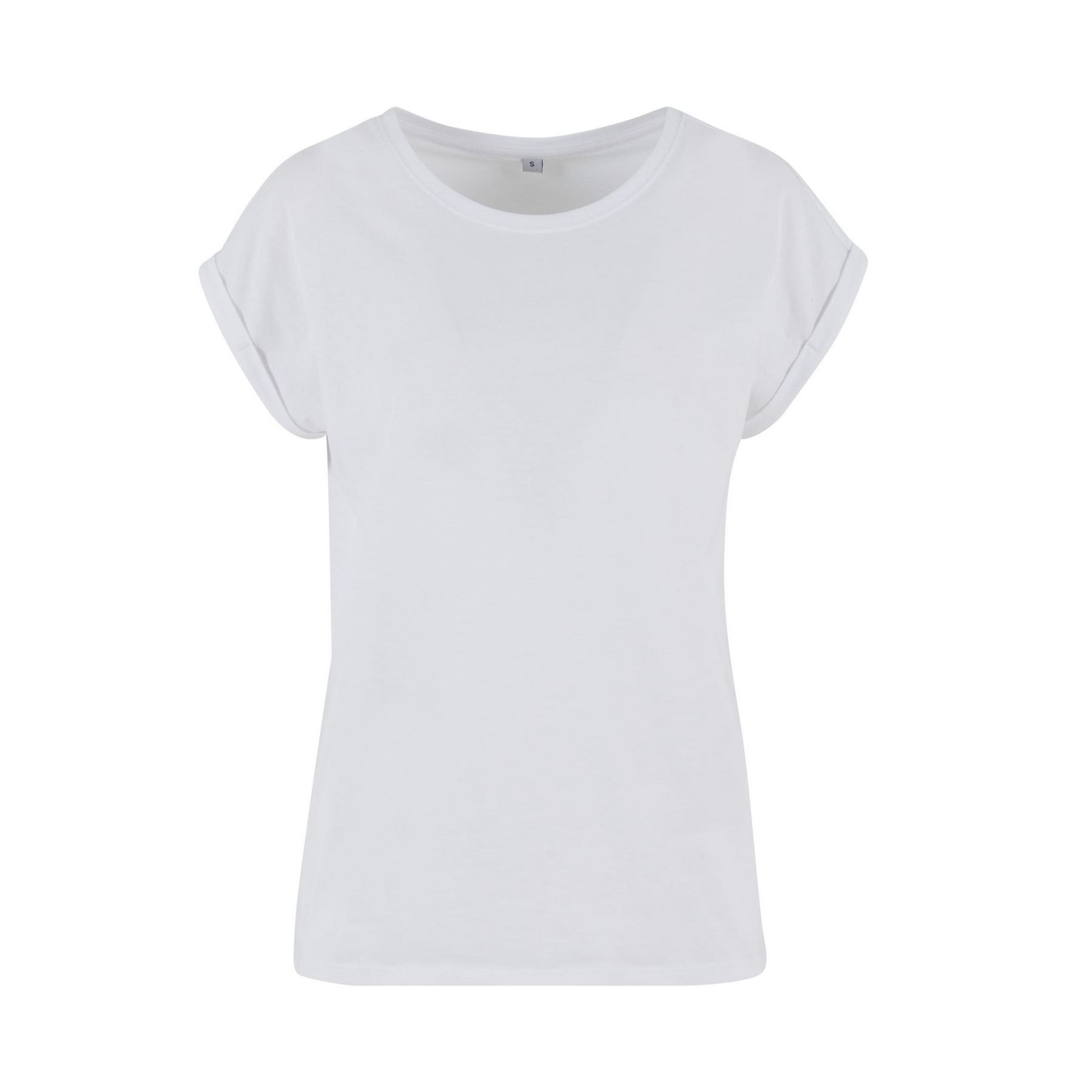 Ladies regular extended shoulder tee thumb