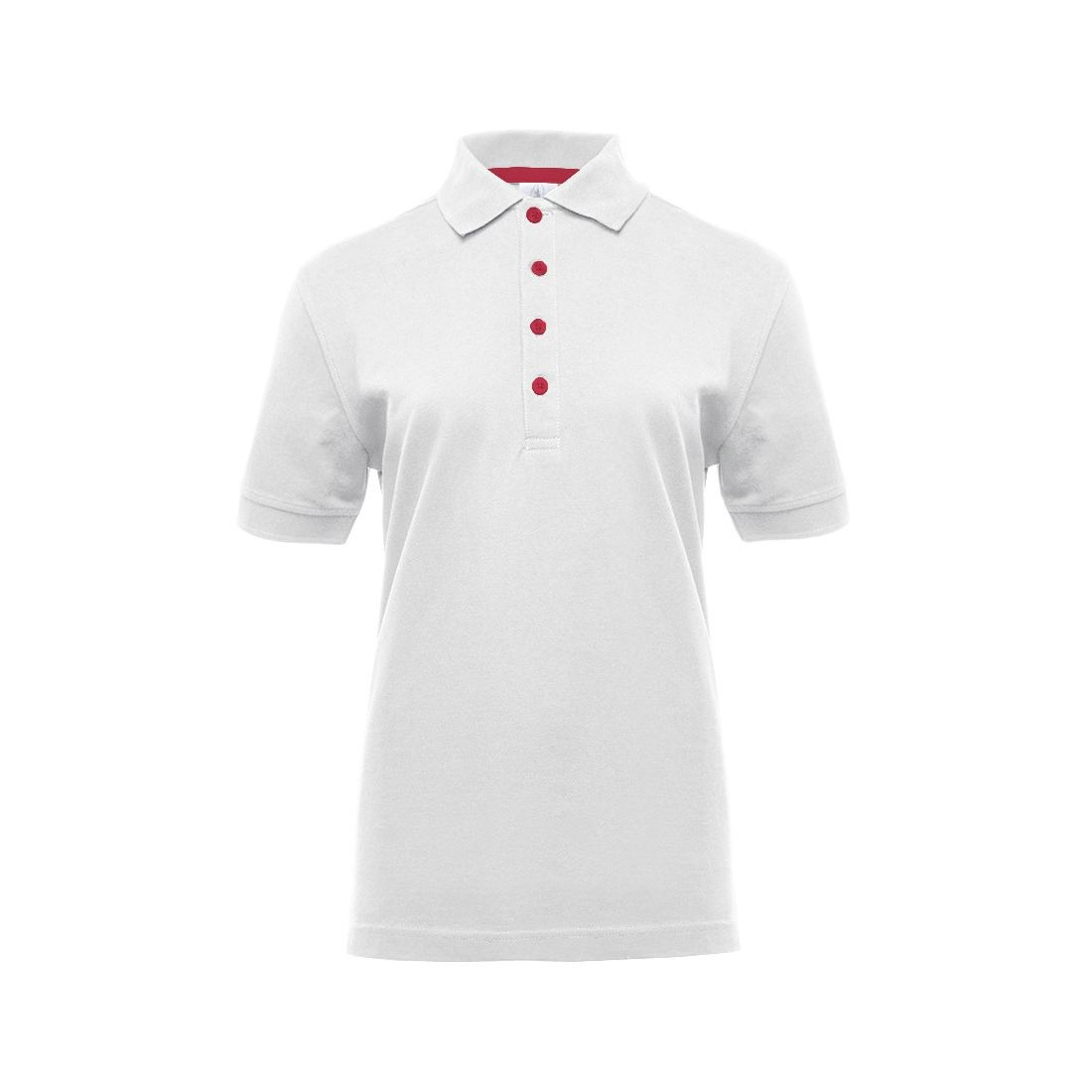 Polo femme boutons contrastés
