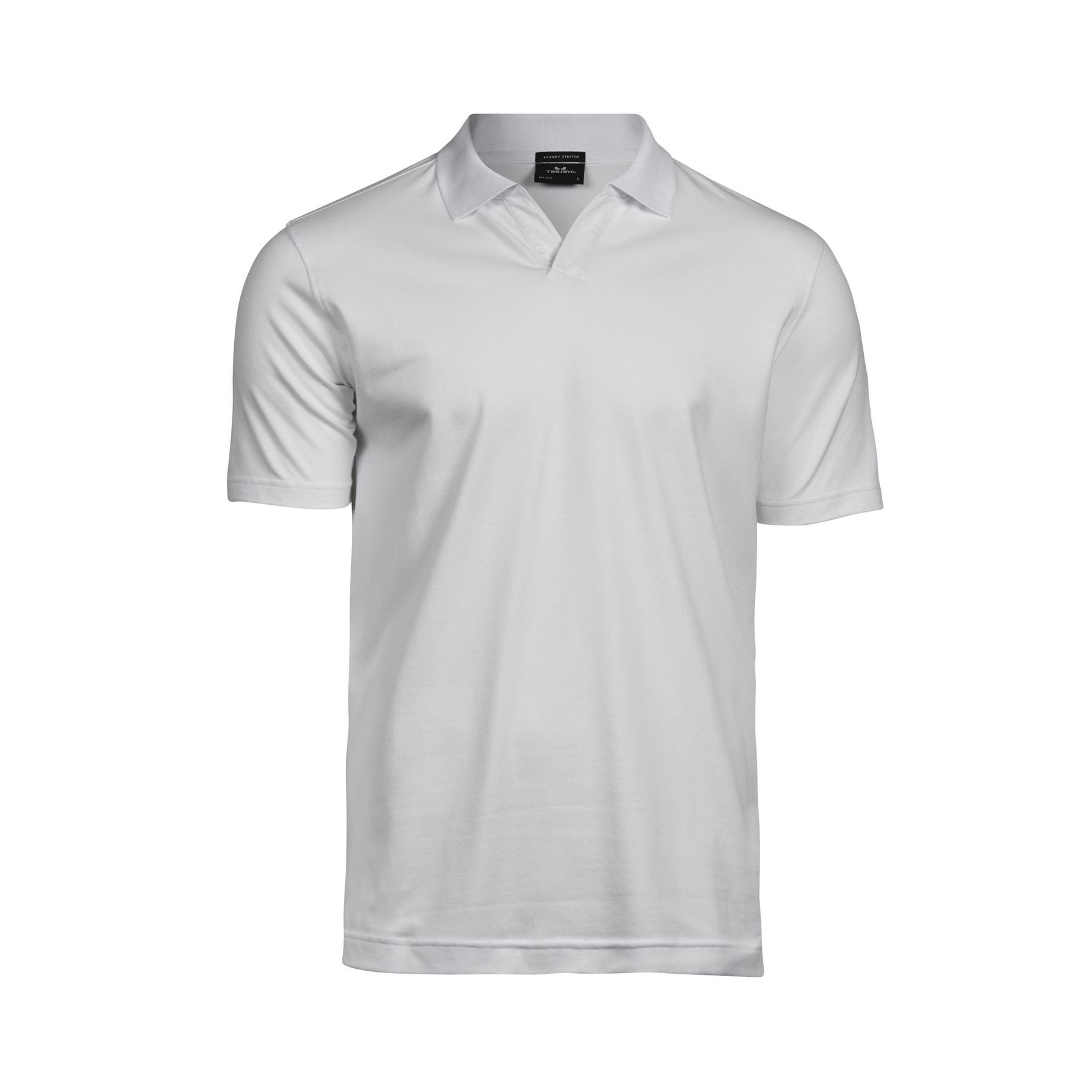 Polo stretch col v homme bio
