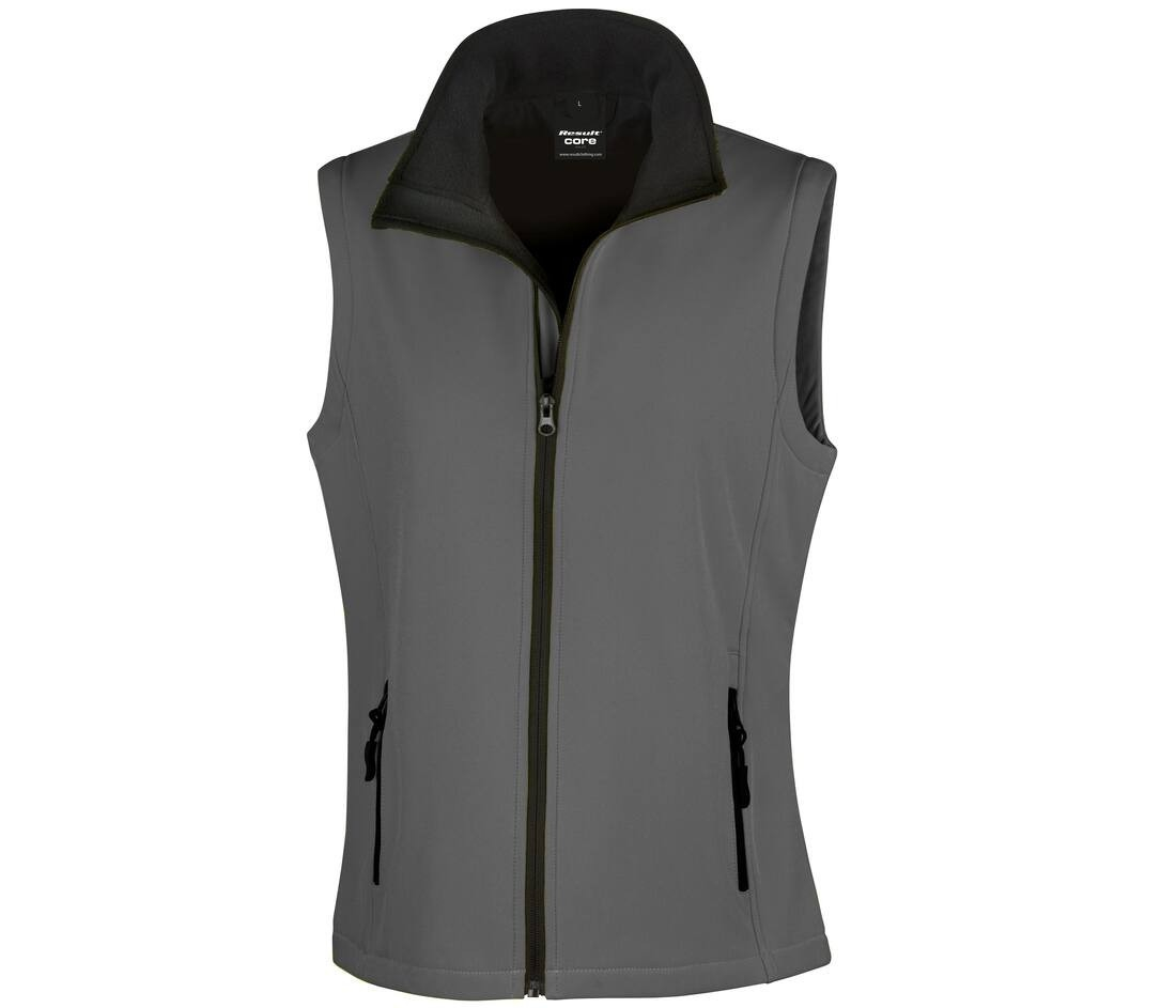 Bodywarmer softshell imprimable femme