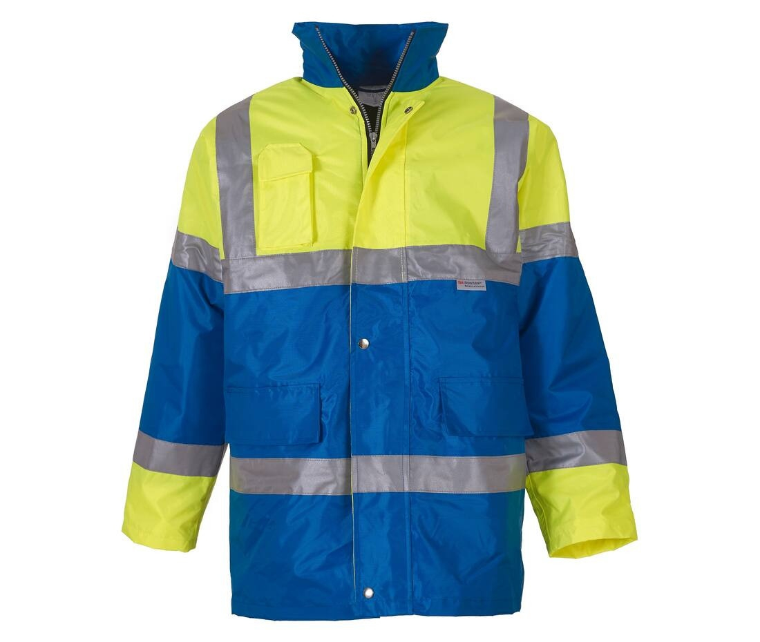 Parka contrastée haute visibilité