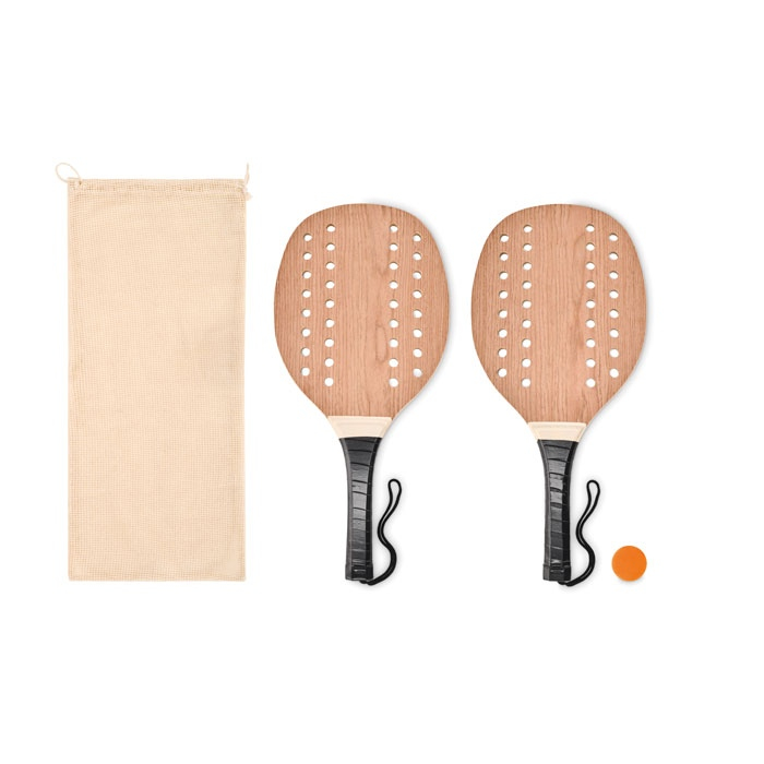 PALAS - Set beach tennis en bois de rose thumb