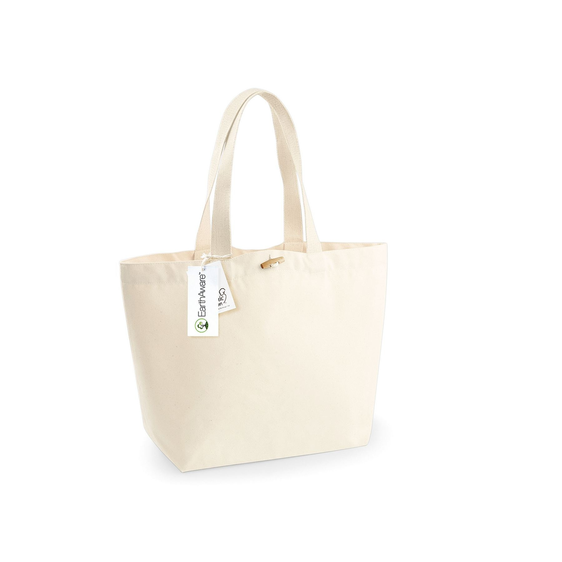 Sac shopping grand volume coton bio thumb