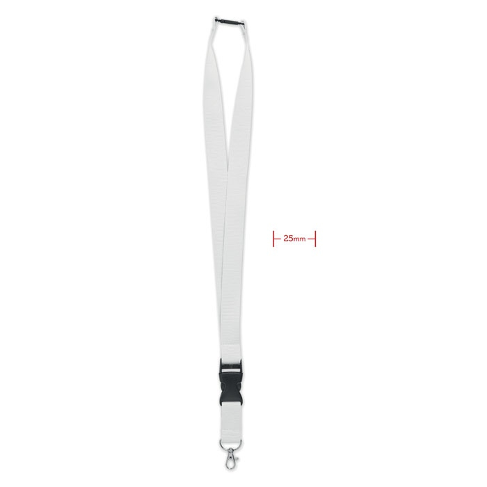 WIDE LANY - Lanyard crochet métal 25mm