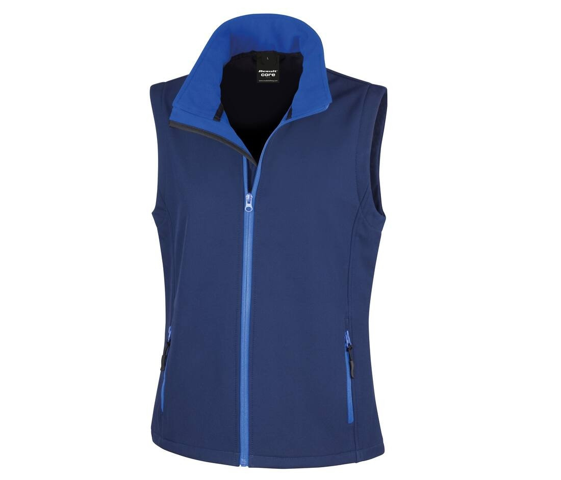 Bodywarmer softshell imprimable femme