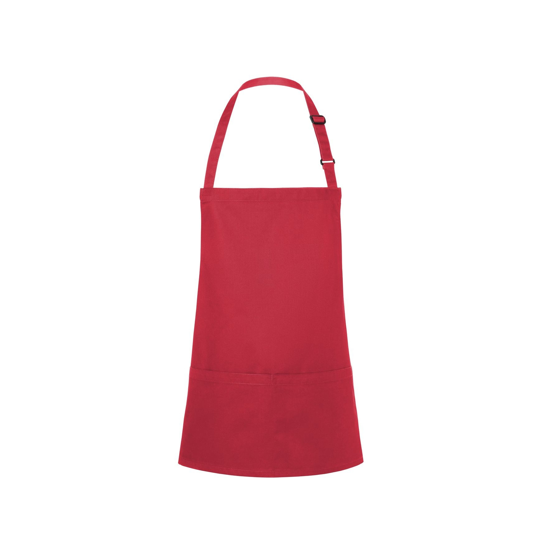 Tablier à bavette court avec boucle et poche