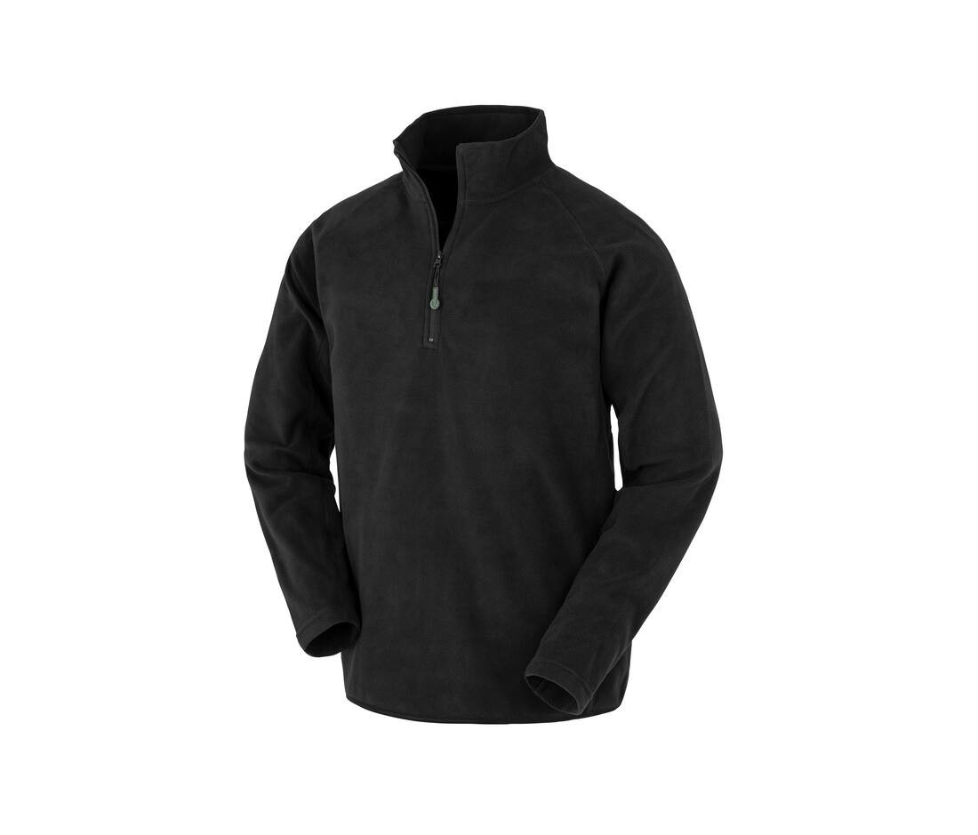 Polaire col zippé en polyester recyclé