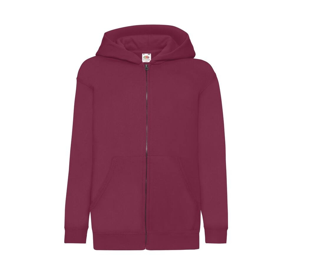 Sweat capuche grand zip enfant
