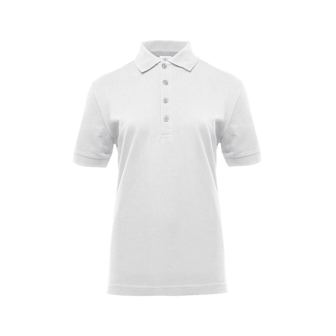 Polo femme boutons contrastés