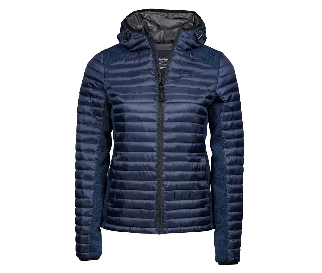 Doudoune capuche crossover femme