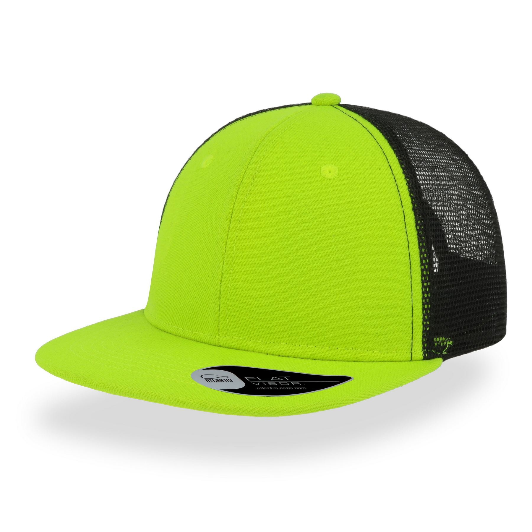 Casquette visière plate style trucker