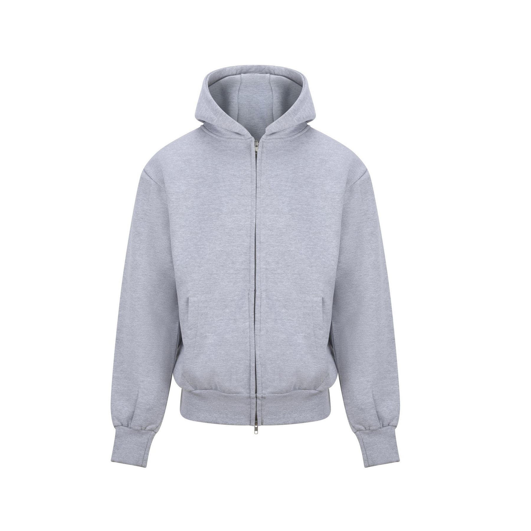 Sweat capuche zippé lourd