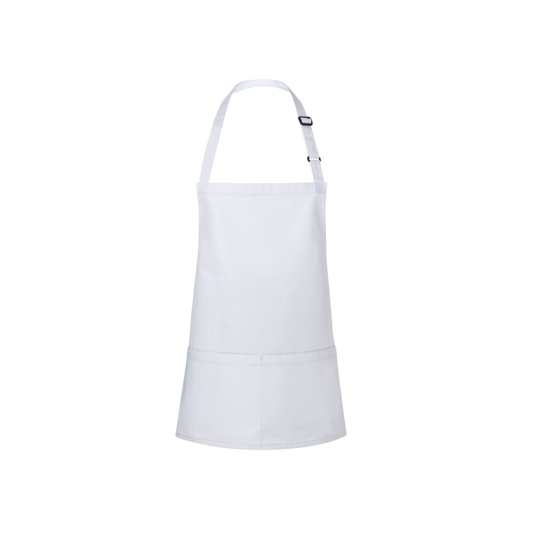 Tablier à bavette court avec boucle et poche