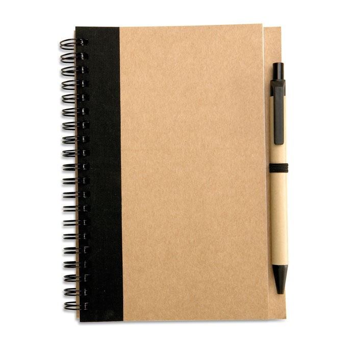 SONORA PLUS - Bloc-notes recyclé et stylo