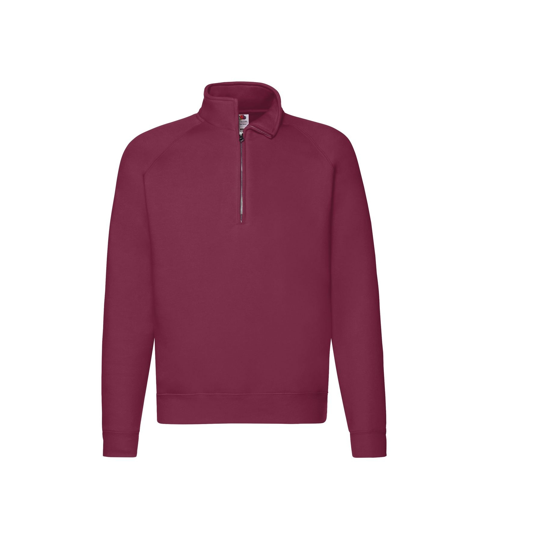 Sweat manches raglan col zippé