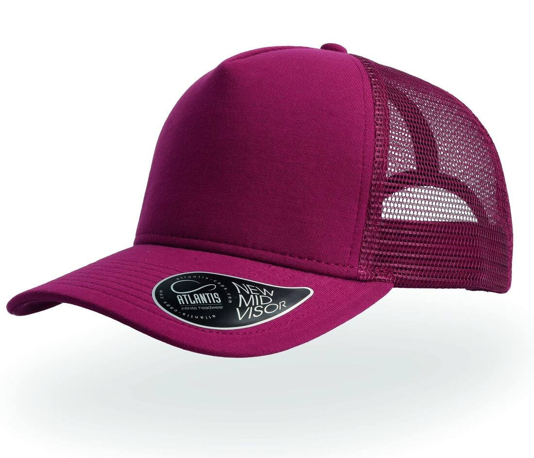 Casquette 5 pans style trucker en jersey