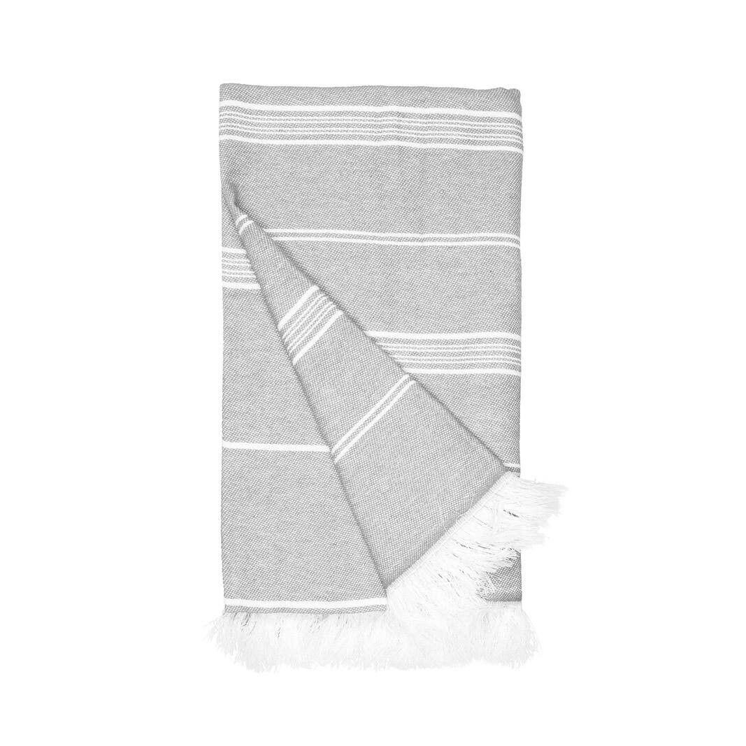 Fouta en coton et polyester recyclé