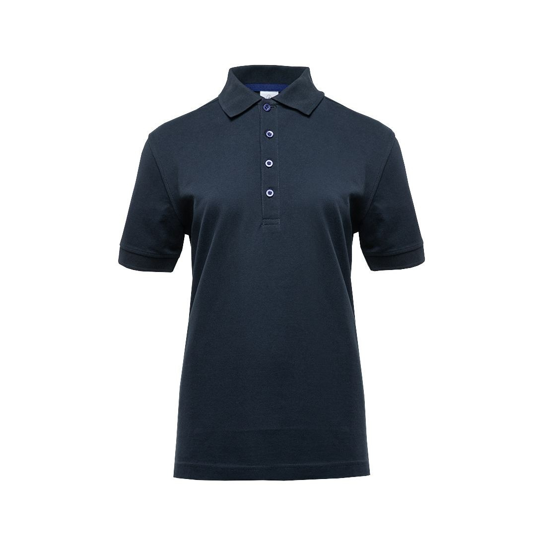Polo femme boutons contrastés